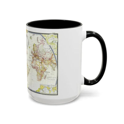 World Map (1951) (Map) Accent Coffee Mug - Go Mug Yourself