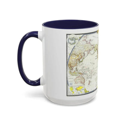 World Map (1951) (Map) Accent Coffee Mug - Go Mug Yourself