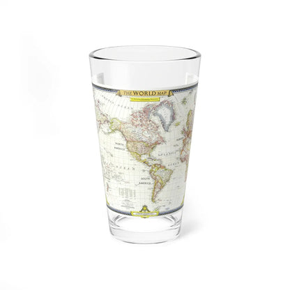 World Map (1951) (Map) Pint Glass 16oz-16oz-Go Mug Yourself