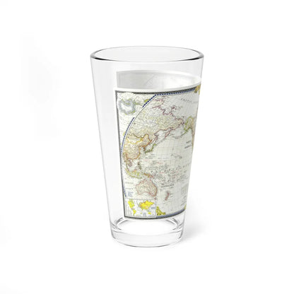 World Map (1951) (Map) Pint Glass 16oz-Go Mug Yourself