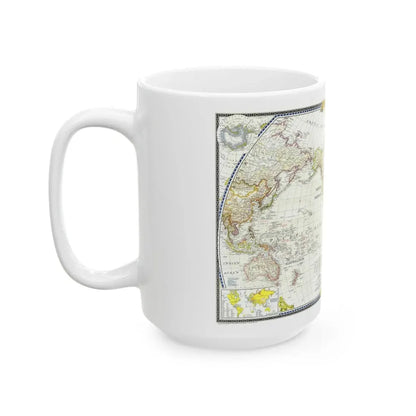World Map (1951) (Map) White Coffee Mug - Go Mug Yourself