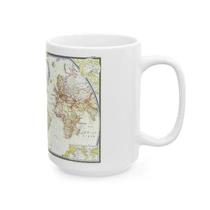 World Map (1951) (Map) White Coffee Mug - Go Mug Yourself