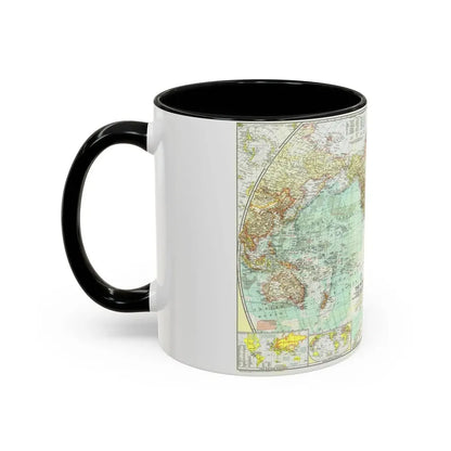World Map (1957) (Map) Accent Coffee Mug - Go Mug Yourself