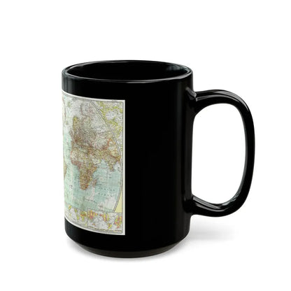 World Map (1957) (Map) Black Coffee Mug - Go Mug Yourself