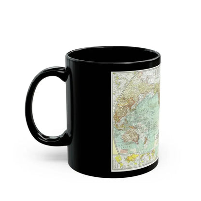 World Map (1957) (Map) Black Coffee Mug - Go Mug Yourself