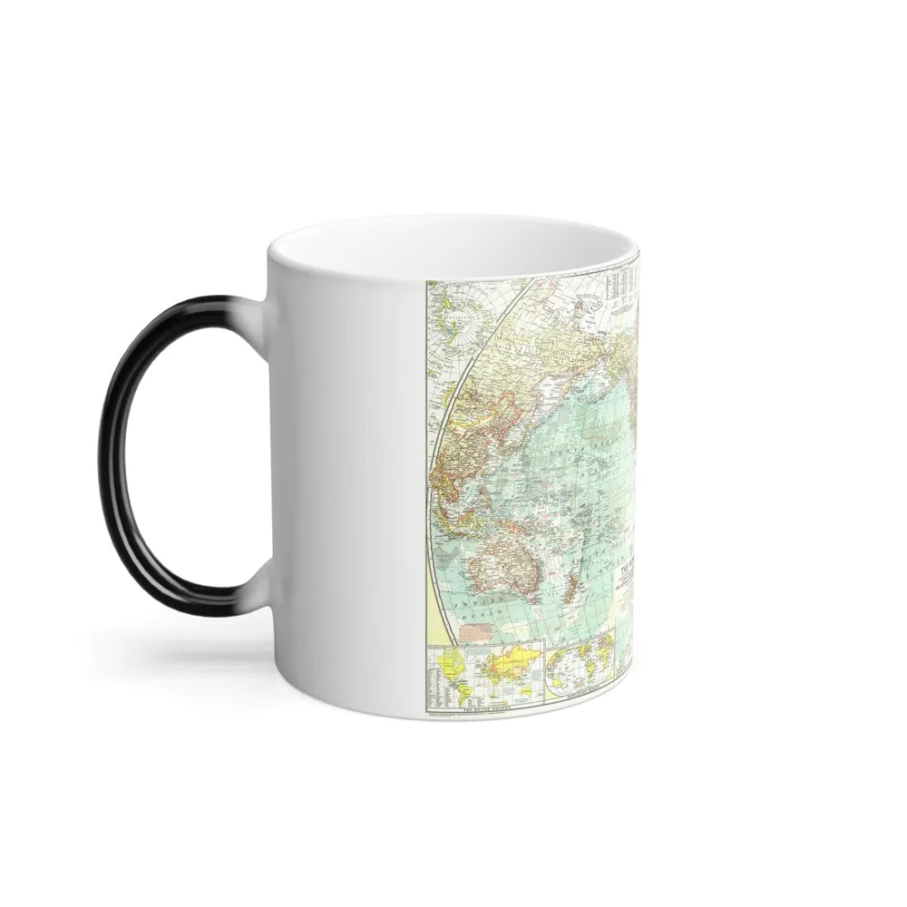 World Map (1957) (Map) Color Changing Mug 11oz-Go Mug Yourself