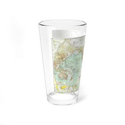 World Map (1957) (Map) Pint Glass 16oz-Go Mug Yourself