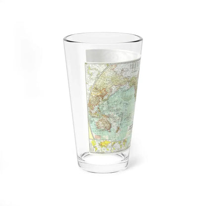 World Map (1957) (Map) Pint Glass 16oz - Go Mug Yourself