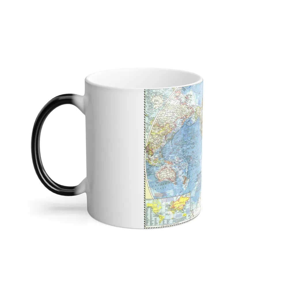 World Map (1960) (Map) Color Changing Mug 11oz-Go Mug Yourself