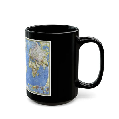 World Map (1965) (Map) Black Coffee Mug - Go Mug Yourself