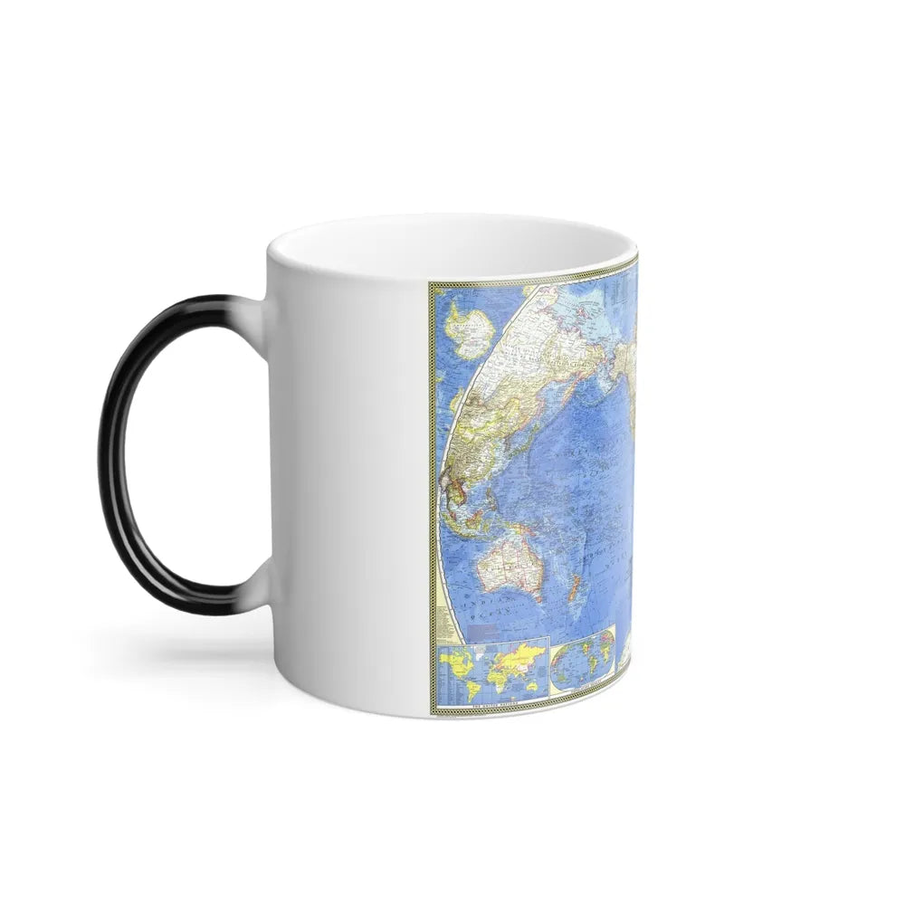 World Map (1965) (Map) Color Changing Mug 11oz-Go Mug Yourself