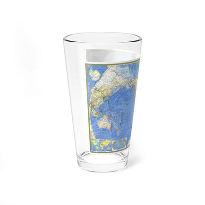 World Map (1965) (Map) Pint Glass 16oz-Go Mug Yourself