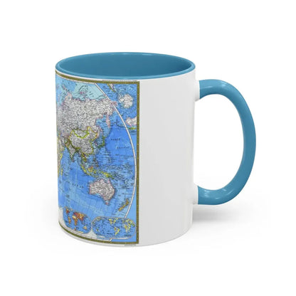 World Map (1981) (Map) Accent Coffee Mug - Go Mug Yourself