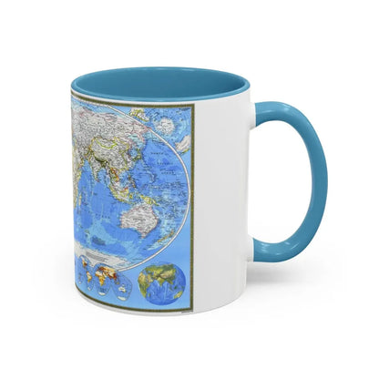 World Map (1988) (Map) Accent Coffee Mug - Go Mug Yourself