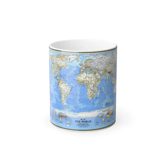 World Map (1988) (Map) Color Changing Mug 11oz Default Title 11oz - Go Mug Yourself