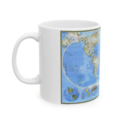 World Map (1988) (Map) White Coffee Mug - Go Mug Yourself