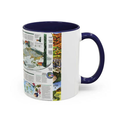 World Map - Biodiversity (1999) (Map) Accent Coffee Mug - Go Mug Yourself