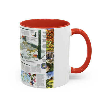 World Map - Biodiversity (1999) (Map) Accent Coffee Mug - Go Mug Yourself