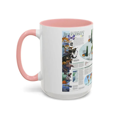 World Map - Biodiversity (1999) (Map) Accent Coffee Mug - Go Mug Yourself