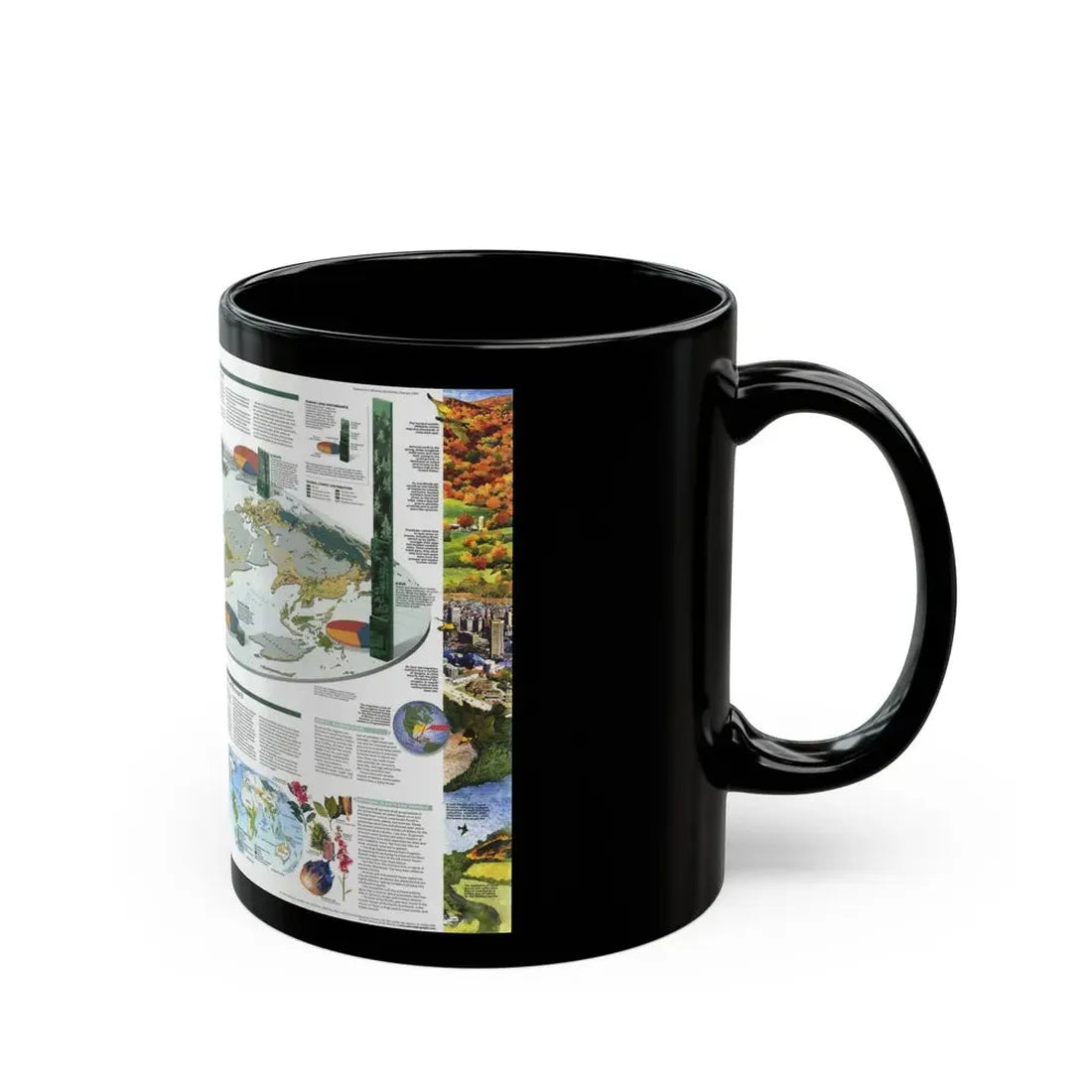 World Map - Biodiversity (1999) (Map) Black Coffee Mug - Go Mug Yourself