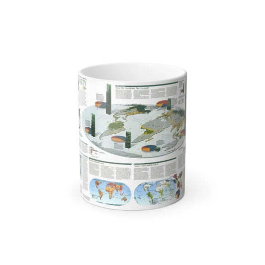 World Map - Biodiversity (1999) (Map) Color Changing Mug 11oz-11oz-Go Mug Yourself