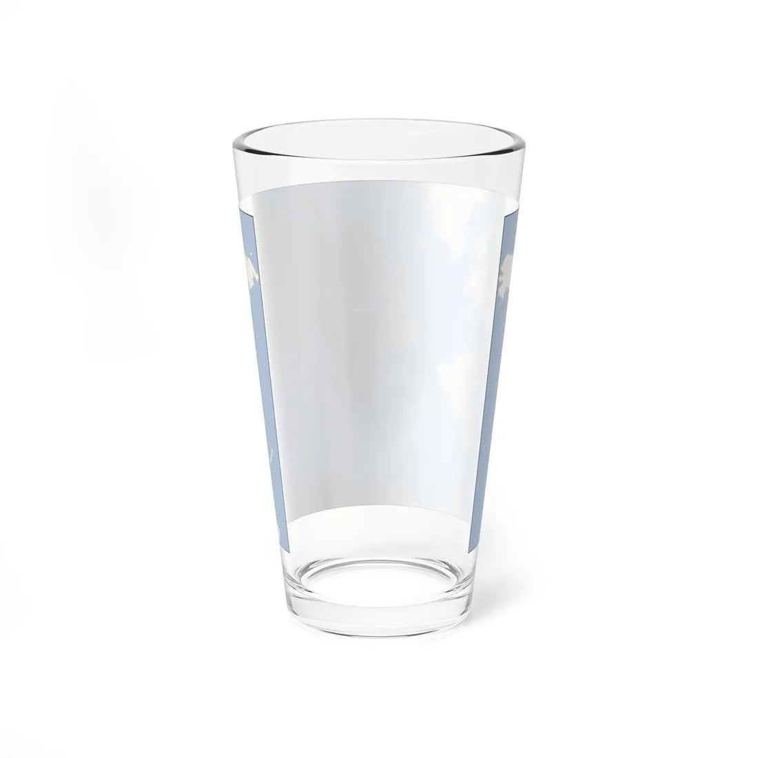 World map blank shorelines semiwikimapia Pint Glass 16oz - Go Mug Yourself