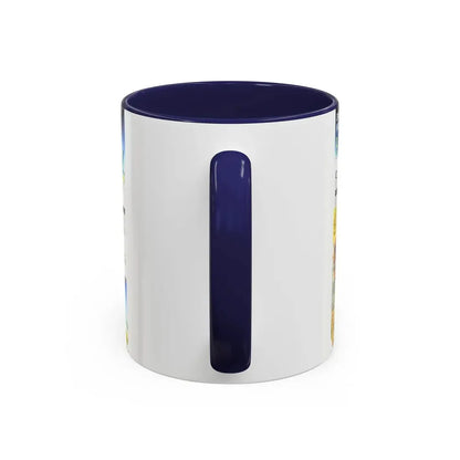 World Map - Dawn of Humans (1997) (Map) Accent Coffee Mug - Go Mug Yourself