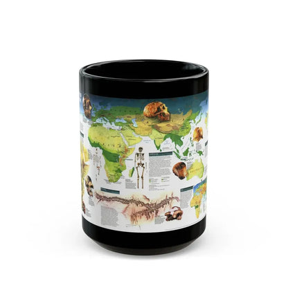 World Map - Dawn of Humans (1997) (Map) Black Coffee Mug 15oz - Go Mug Yourself