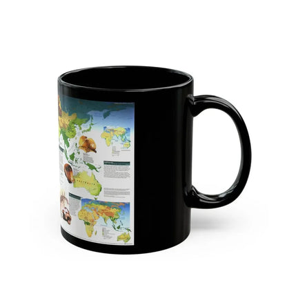 World Map - Dawn of Humans (1997) (Map) Black Coffee Mug - Go Mug Yourself