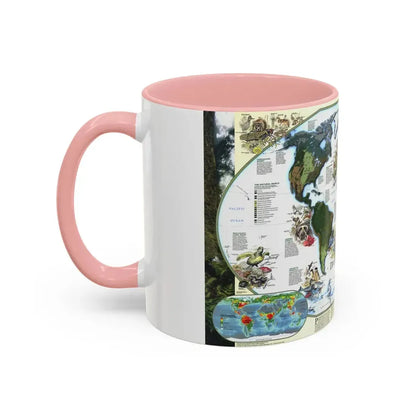 World Map - Diversity of Life (1999) (Map) Accent Coffee Mug - Go Mug Yourself