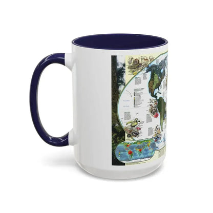 World Map - Diversity of Life (1999) (Map) Accent Coffee Mug - Go Mug Yourself