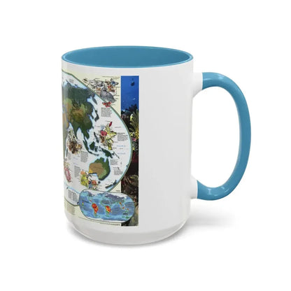 World Map - Diversity of Life (1999) (Map) Accent Coffee Mug - Go Mug Yourself