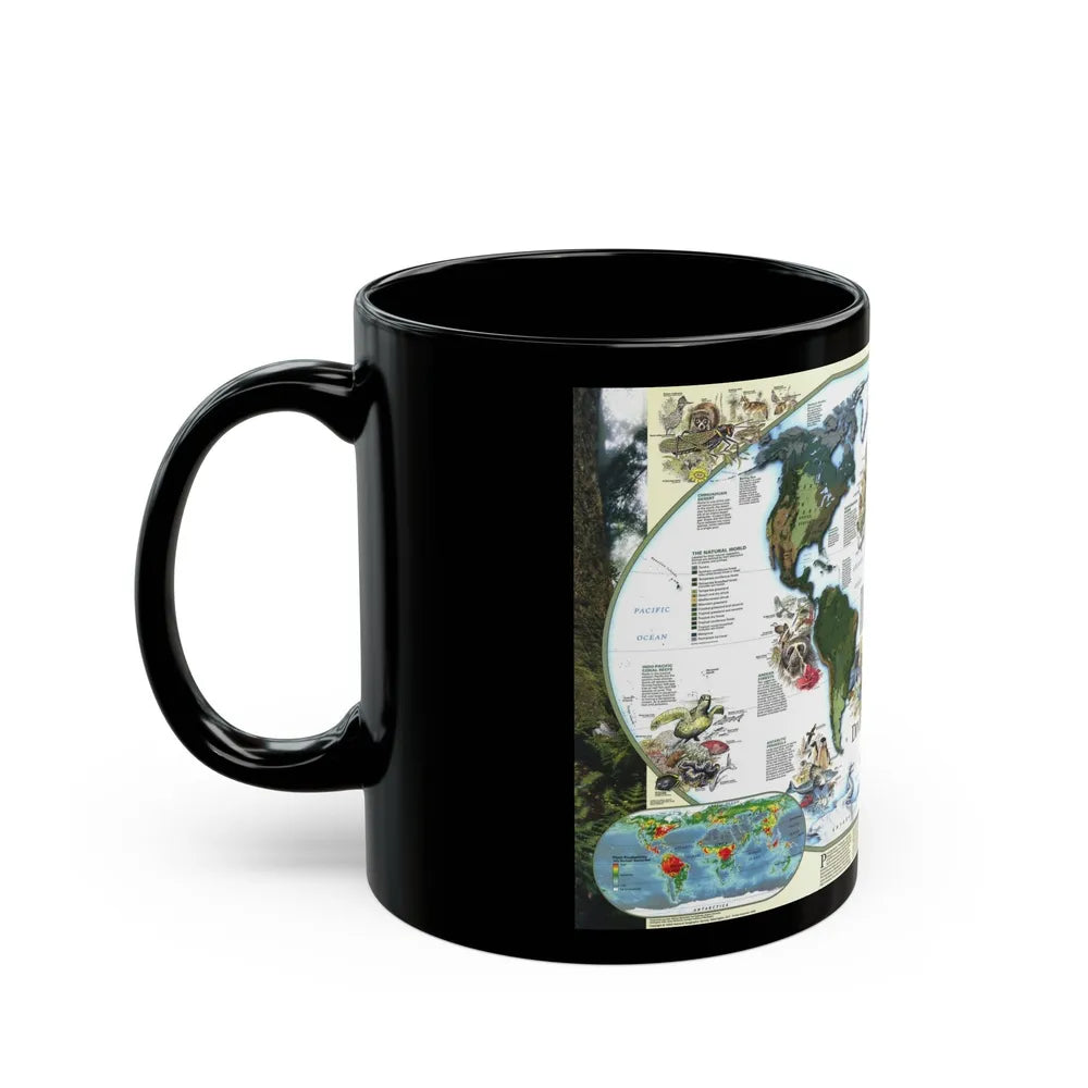 World Map - Diversity of Life (1999) (Map) Black Coffee Mug-Go Mug Yourself