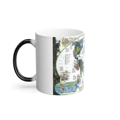 World Map - Diversity of Life (1999) (Map) Color Changing Mug 11oz - Go Mug Yourself
