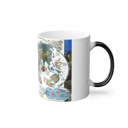 World Map - Diversity of Life (1999) (Map) Color Changing Mug 11oz-Go Mug Yourself