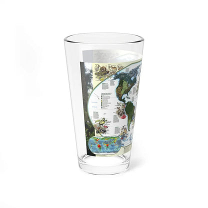 World Map - Diversity of Life (1999) (Map) Pint Glass 16oz-Go Mug Yourself