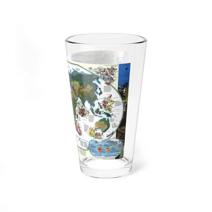 World Map - Diversity of Life (1999) (Map) Pint Glass 16oz-Go Mug Yourself