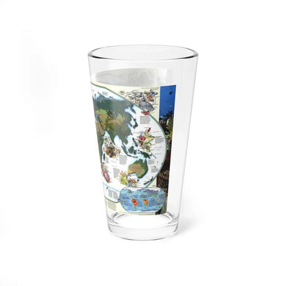 World Map - Diversity of Life (1999) (Map) Pint Glass 16oz - Go Mug Yourself