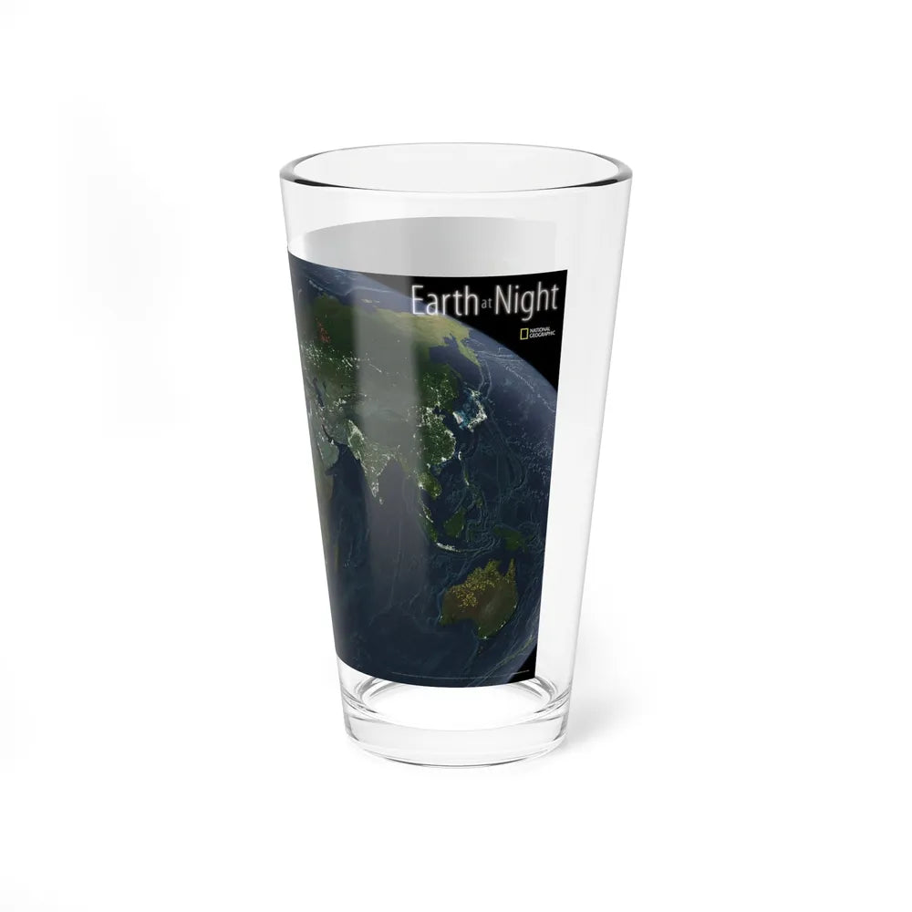 World Map - Earth at Night (2004) (Map) Pint Glass 16oz-Go Mug Yourself