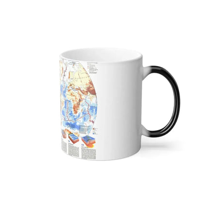 World Map - Earth's Dynamic Crust (1985) (Map) Color Changing Mug 11oz - Go Mug Yourself