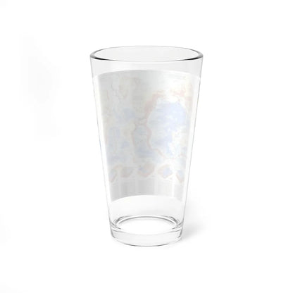 World Map - Earth's Dynamic Crust (1985) (Map) Pint Glass 16oz-Go Mug Yourself