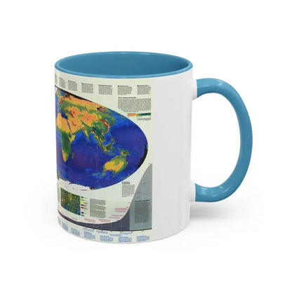 World Map - Endangered Earth (Map) Accent Coffee Mug - Go Mug Yourself
