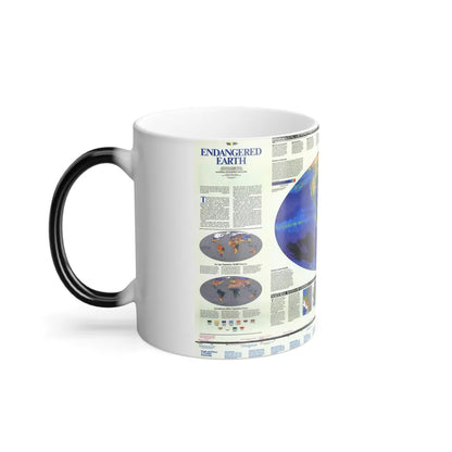 World Map - Endangered Earth (Map) Color Changing Mug 11oz-Go Mug Yourself