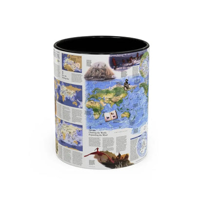 World Map - Exploration (1998) (Map) Accent Coffee Mug 11oz Black - Go Mug Yourself