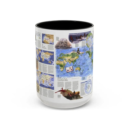 World Map - Exploration (1998) (Map) Accent Coffee Mug 15oz Black - Go Mug Yourself