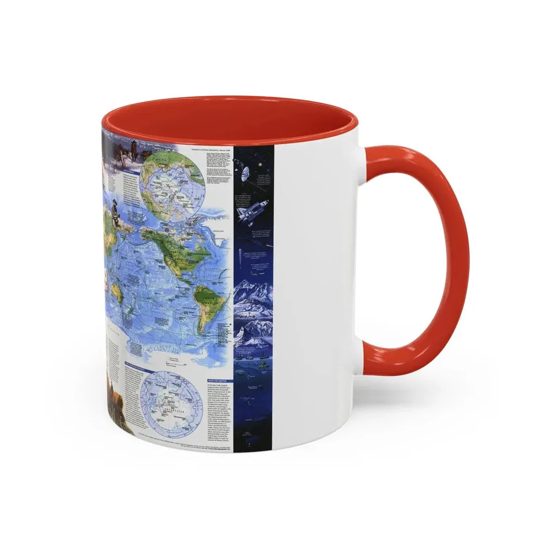 World Map - Exploration (1998) (Map) Accent Coffee Mug - Go Mug Yourself