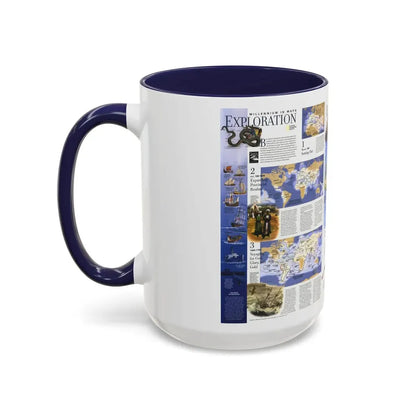 World Map - Exploration (1998) (Map) Accent Coffee Mug - Go Mug Yourself