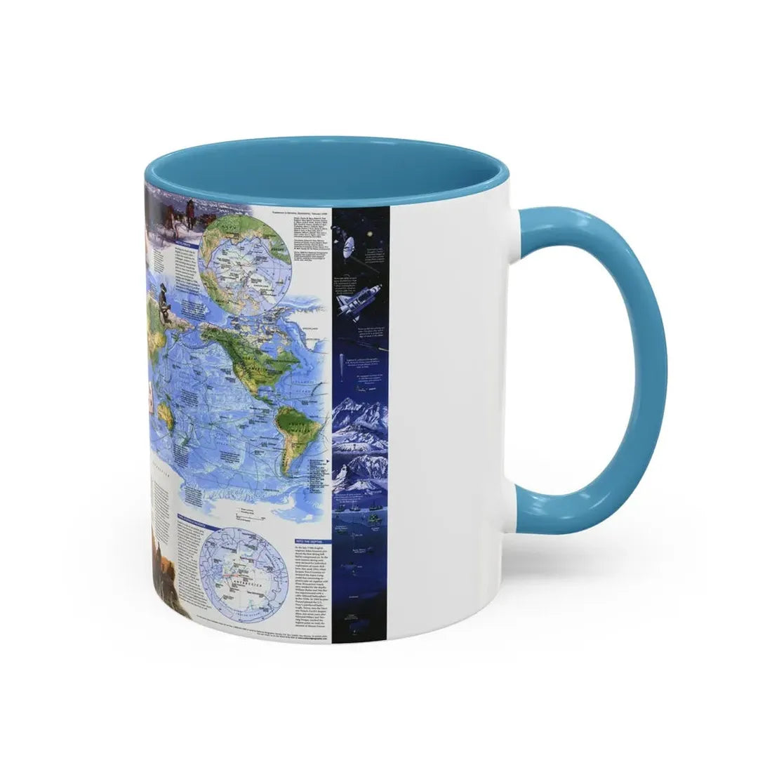 World Map - Exploration (1998) (Map) Accent Coffee Mug - Go Mug Yourself