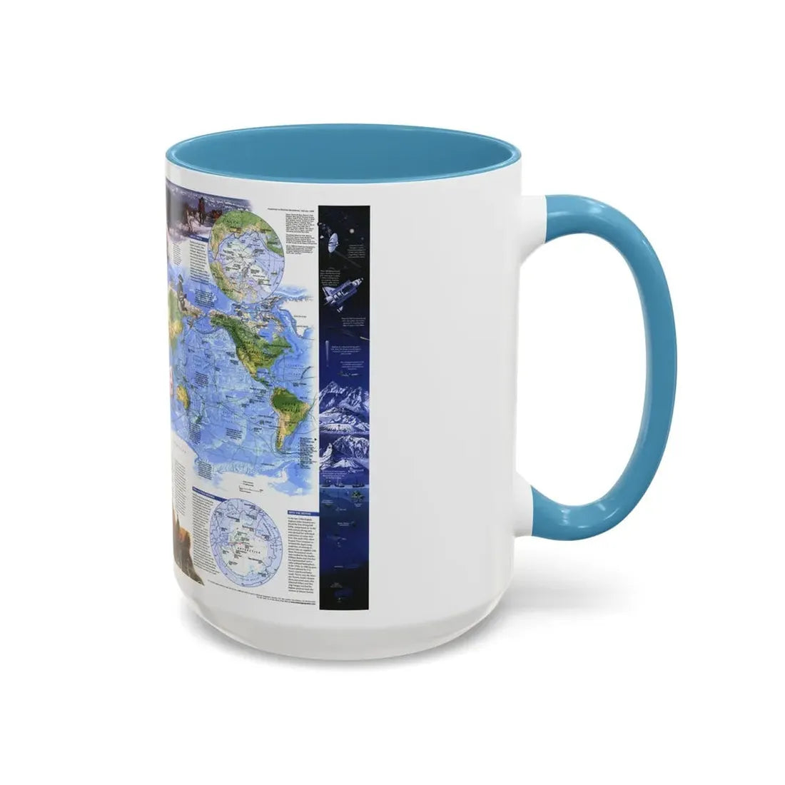 World Map - Exploration (1998) (Map) Accent Coffee Mug - Go Mug Yourself