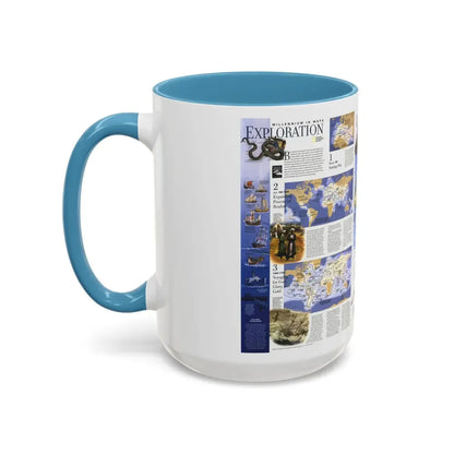 World Map - Exploration (1998) (Map) Accent Coffee Mug - Go Mug Yourself